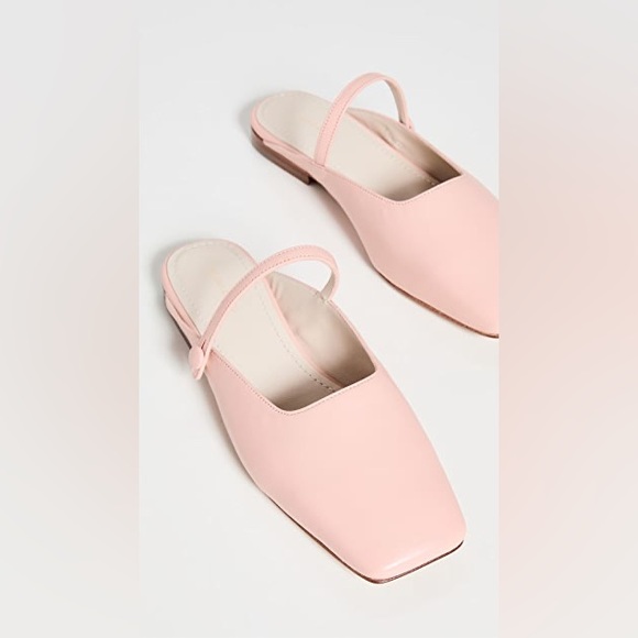 Mansur Gavriel Shoes - Mansur Gavriel pink square toe Mary Jane mules